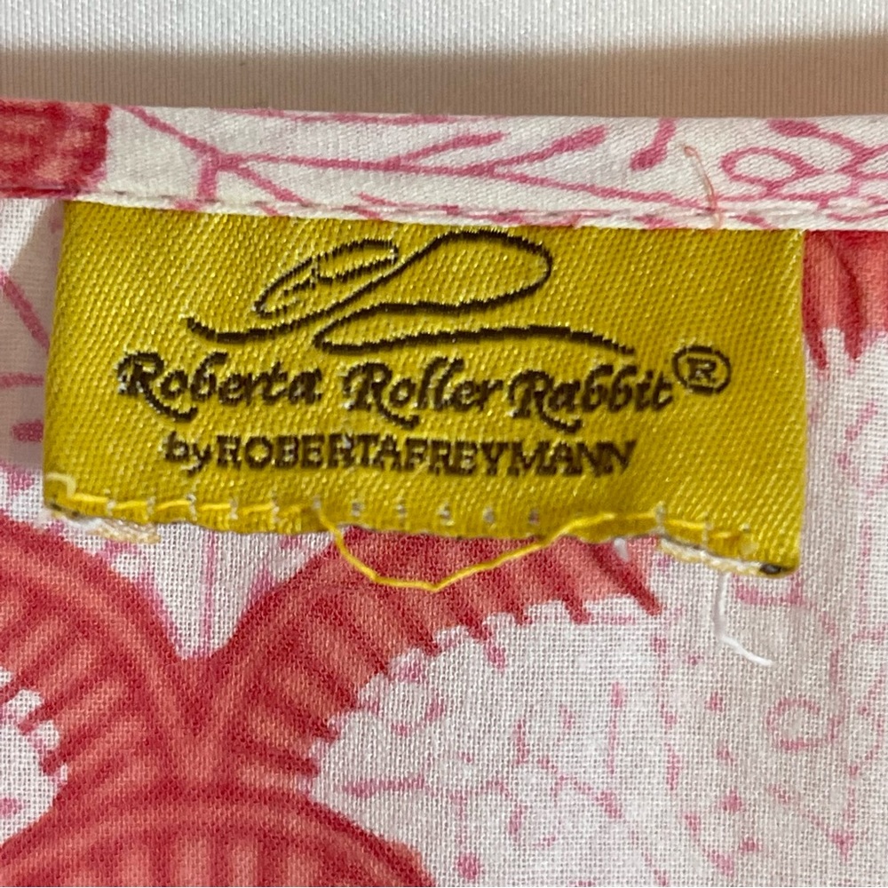 ROBERTA ROLLER RABBIT Jemina Kurta Tunic Top Pink and white - Picture 6 of 12